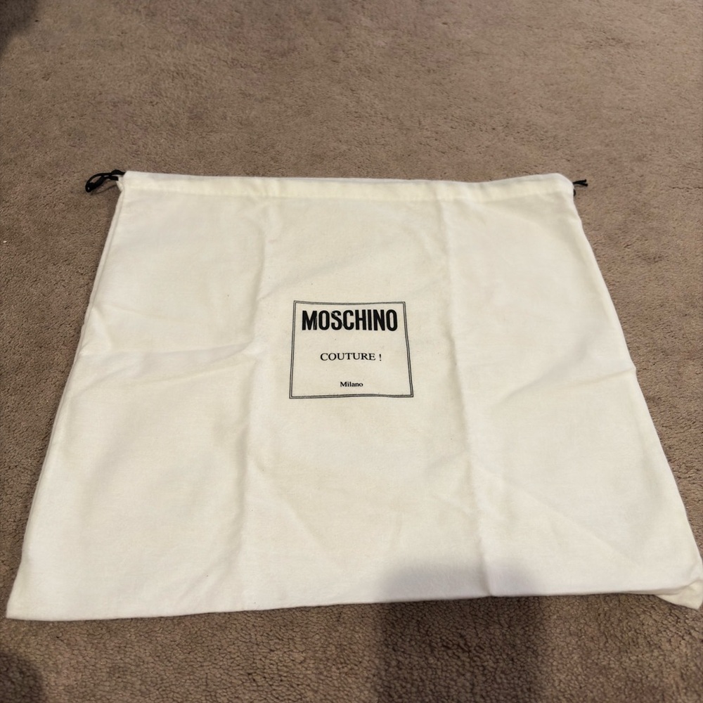 Moschino Couture! White Dust Bag - Brand New